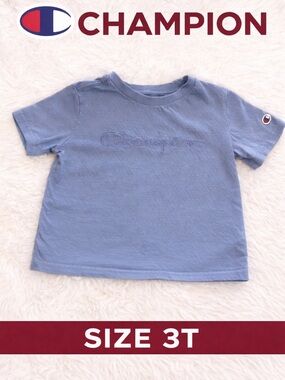 Boys Size 3T Champion Blue Tee with Logo